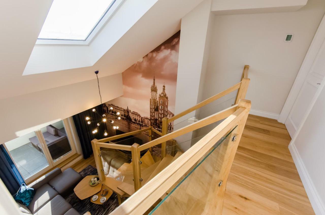 Kazimierz Penthouse With Private Terrace Apartment Krakow Bagian luar foto