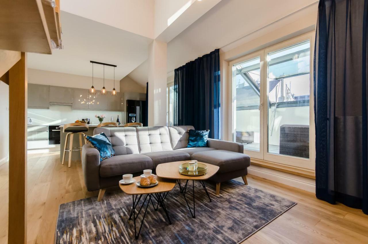 Kazimierz Penthouse With Private Terrace Apartment Krakow Bagian luar foto