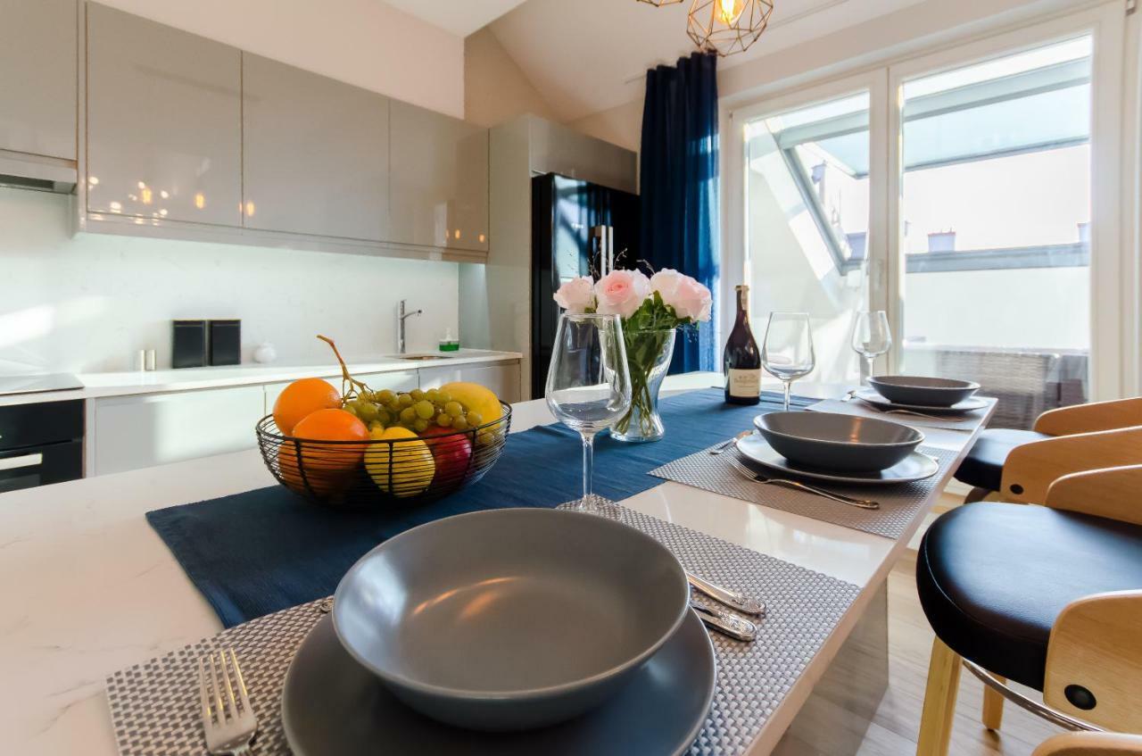 Kazimierz Penthouse With Private Terrace Apartment Krakow Bagian luar foto