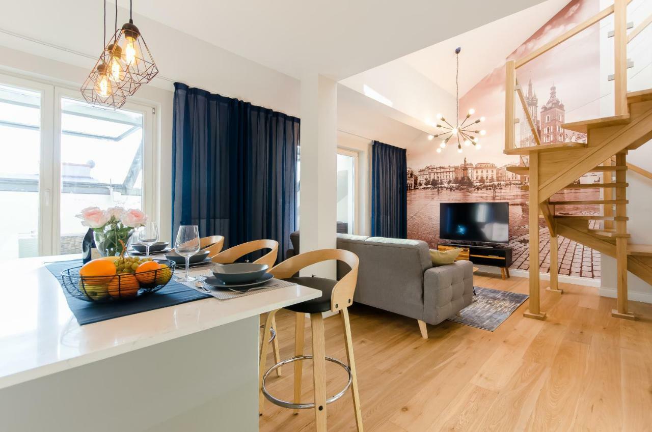 Kazimierz Penthouse With Private Terrace Apartment Krakow Bagian luar foto