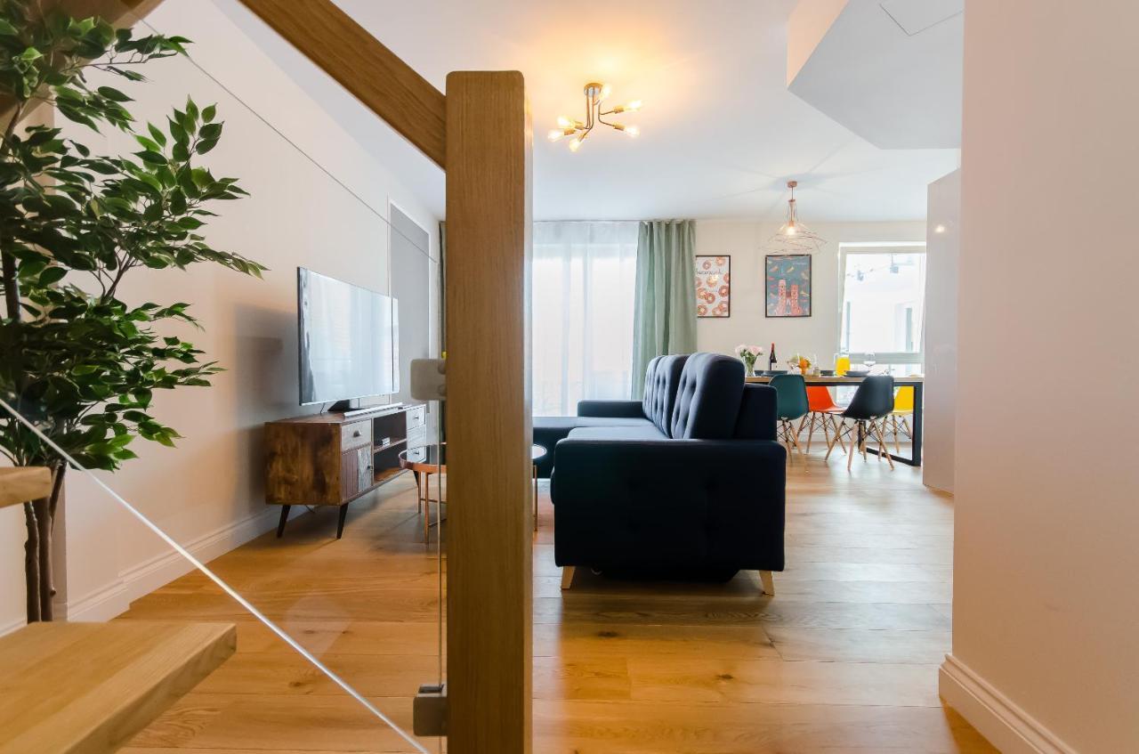 Kazimierz Penthouse With Private Terrace Apartment Krakow Bagian luar foto