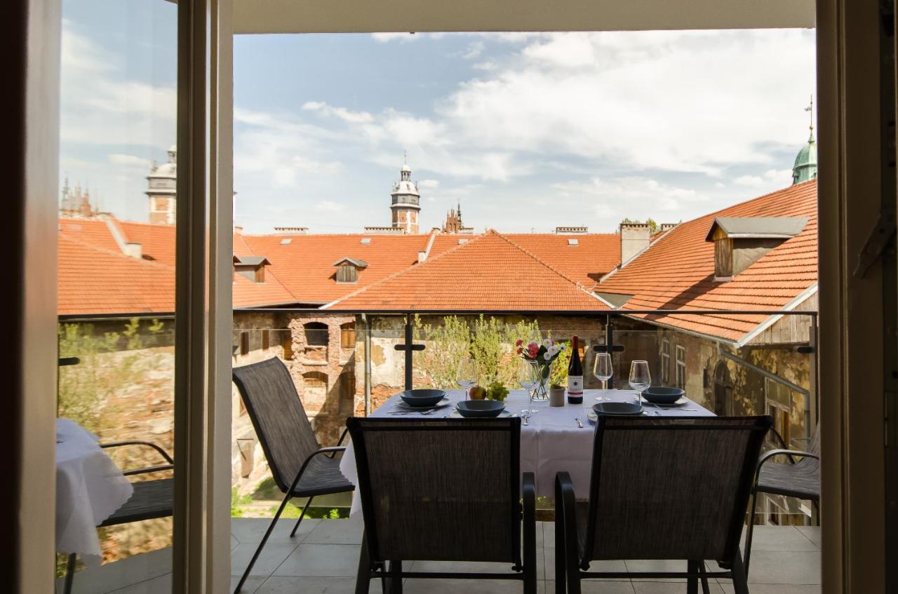 Kazimierz Penthouse With Private Terrace Apartment Krakow Bagian luar foto
